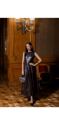 Сукня з екошкіри IMPERIAL. Доступні розміри: S, M