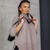 Светр oversize з коміром-стійкою
