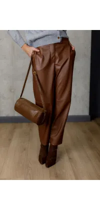Штани з екошкіри IMPERIAL. Колір: Карамельний