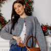 Сірий в’язаний светр у стилі Vivienne Westwood