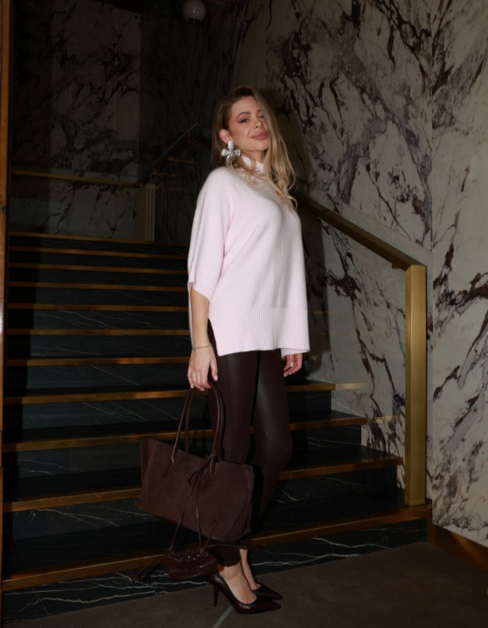 Oversize светр з коротким рукавом