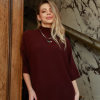 Oversize светр з подовженою спинкою