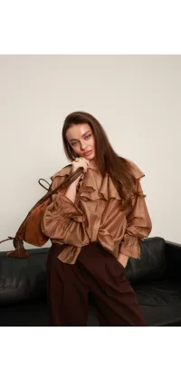 Блуза з воланами. Доступні розміри: Tu