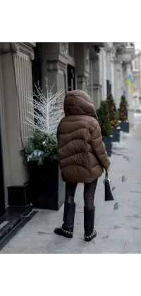 Тепла пухова куртка від французького виробника, одяг від Jador