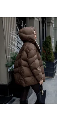 Подовжена пухова куртка з натуральним пухом, від Jador