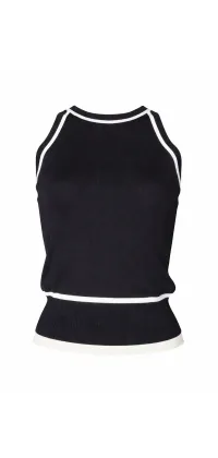 Чорний трикотажний топ IMPERIAL. Колір: Чорний