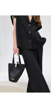 Чорний жакет IMPERIAL з коротким рукавом. Доступні розміри: XS, S, L, XL