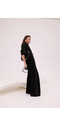 Штани з сатиновими вставками IMPERIAL. Колір: Чорний