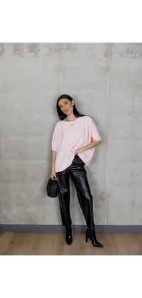 Рожевий светр з рукавом 3/4. Колір: Рожевий