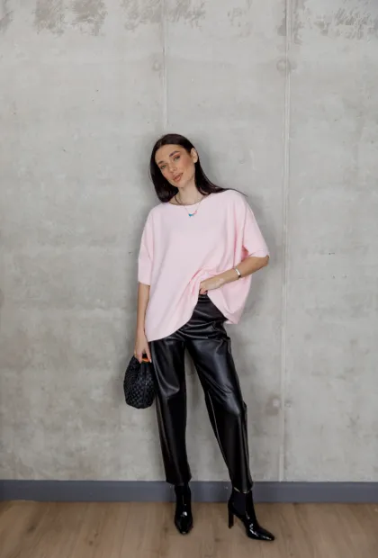 Рожевий светр з рукавом 3/4