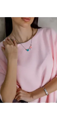 Рожевий светр з рукавом 3/4 зображення 2