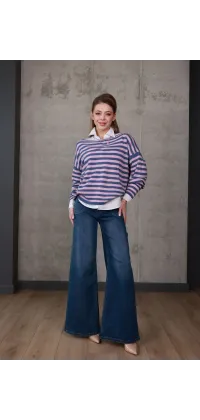 Светр у смужку, одяг від Jador