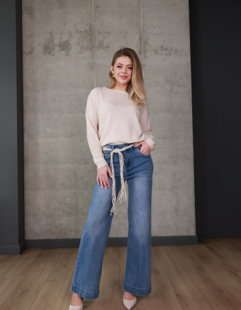 Джинси wide leg з високою посадкою