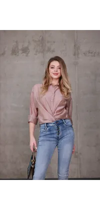 Джинси skinny з високою талією та застібкою на ґудзики. Доступні розміри: XS, S, M, L, XL, 2XL