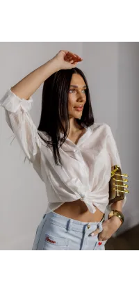 Джинси wide leg з високою посадкою. Колір: Блакитний