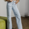 Джинси wide leg з високою посадкою