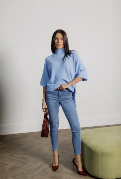 Джинси skinny з високою посадкою