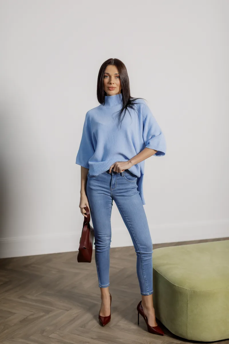 Джинси skinny з високою посадкою