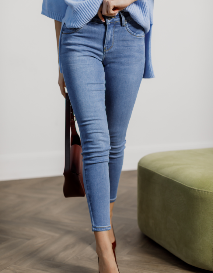 Джинси skinny з високою посадкою