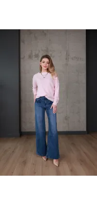 Джинси wide leg з високою посадкою, від Jador
