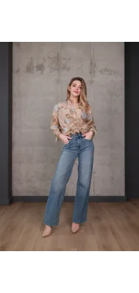 Джинси wide leg з високою посадкою, одяг від Jador