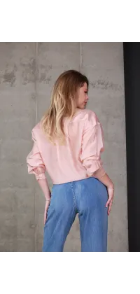 Джинси wide leg з високою посадкою. Колір: Синій