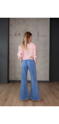 Джинси wide leg з високою посадкою, одяг від Jador