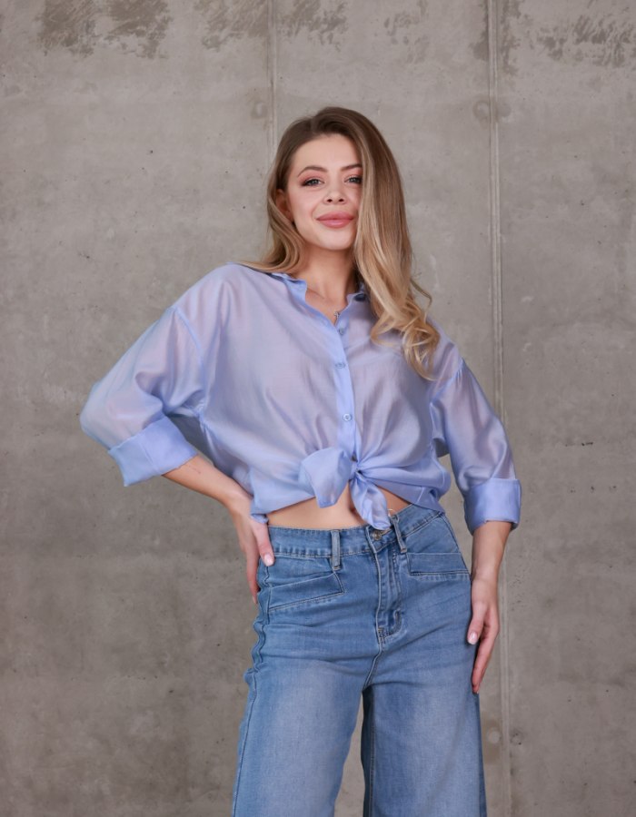 Джинси wide leg з високою посадкою