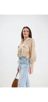 Джинси wide leg з високою посадкою, одяг від Jador