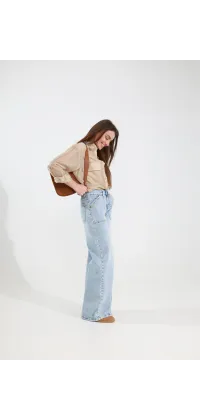 Джинси wide leg з високою посадкою зображення 1