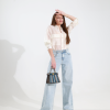 Джинси wide leg з декоративними кишенями