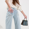 Джинси wide leg з декоративними кишенями