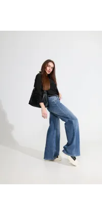 Блуза з кишенями. Колір: Чорний