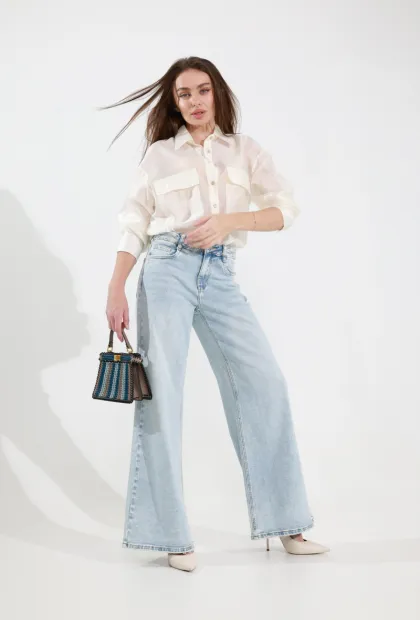 Блуза з кишенями