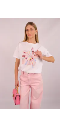 Стильні джинси wide leg у ніжному рожевому відтінку, одяг від Jador