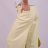Джинси wide leg у лимонному відтінку