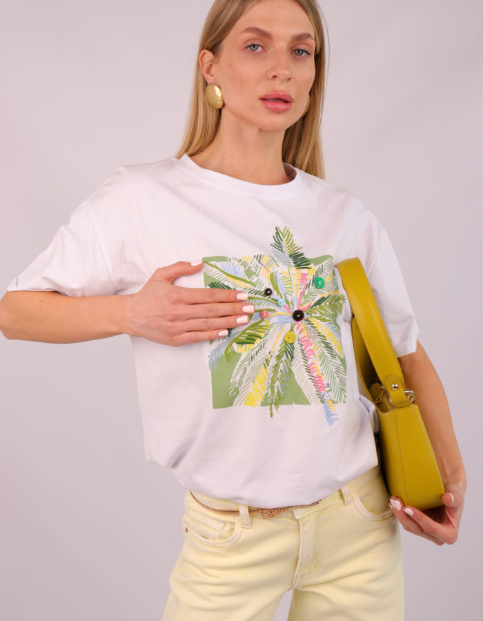 Джинси wide leg у лимонному відтінку