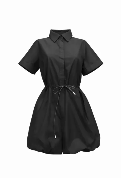 Котонова сукня з акцентом на талії