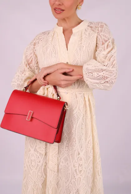 Сукня міді мереживна з поясом