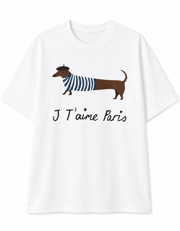 Футболка "J T'aime Paris" з принтом