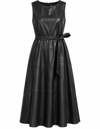 Розкішна сукня з екошкіри