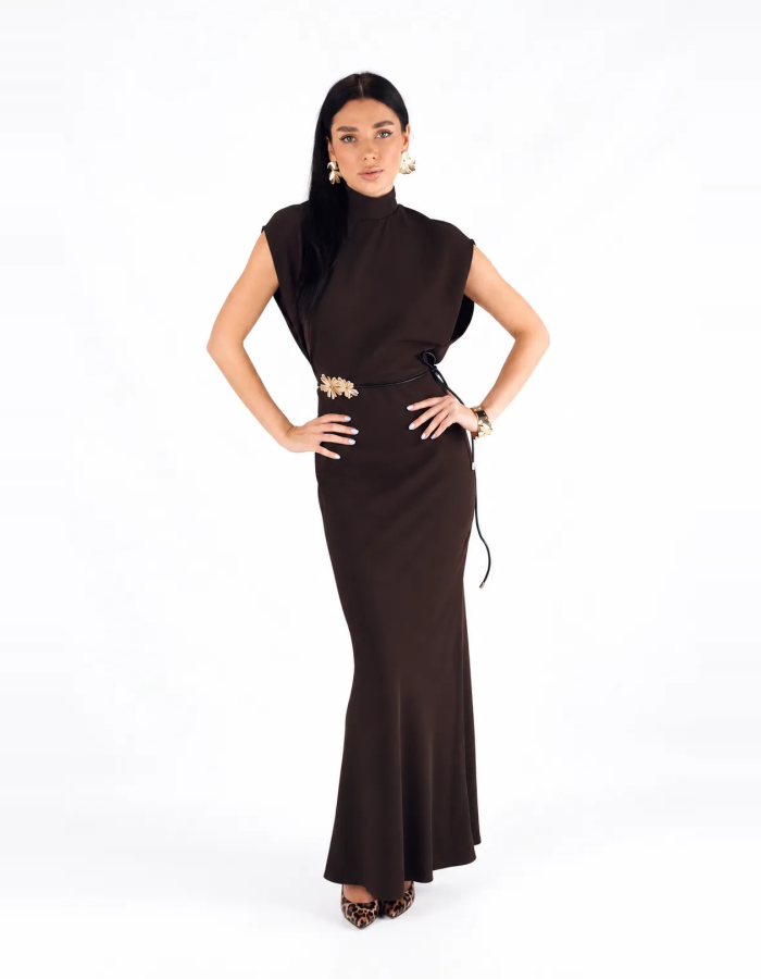 Італійська сукня з акцентною квітковою деталлю