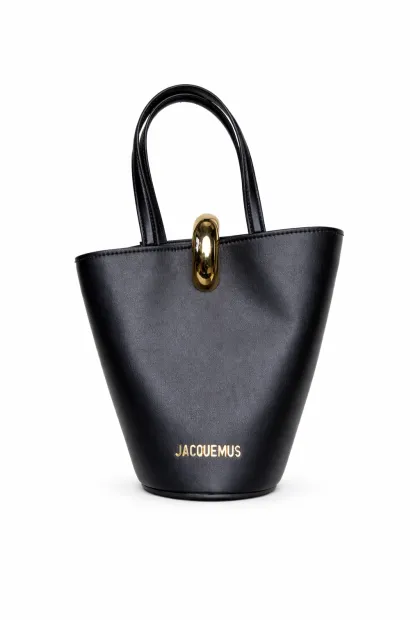 Сумка у чорному кольорі з натуральної шкіри