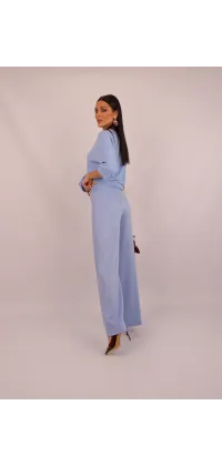 Класичні штани у блакитному кольорі, одяг від Jador