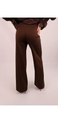 Класичні штани у шоколадному кольорі IMPERIAL. Доступні розміри: XL