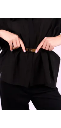 Класичні жіночі чорні штани IMPERIAL. Доступні розміри: XS, S, M, L