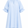 Котонова сукня міні oversize блакитна