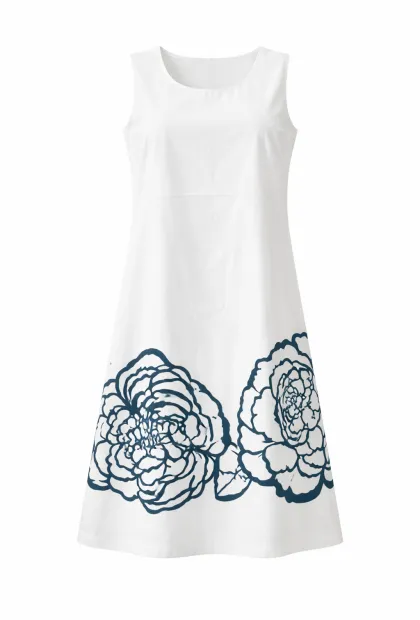 Котонова сукня з квітковим принтом