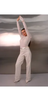 Топ у мереживну сітку. Колір: Білий