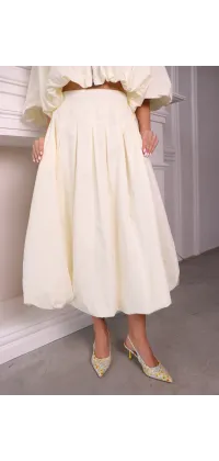 Котоновий костюм з укороченим бомбером та спідницею, одяг від Jador